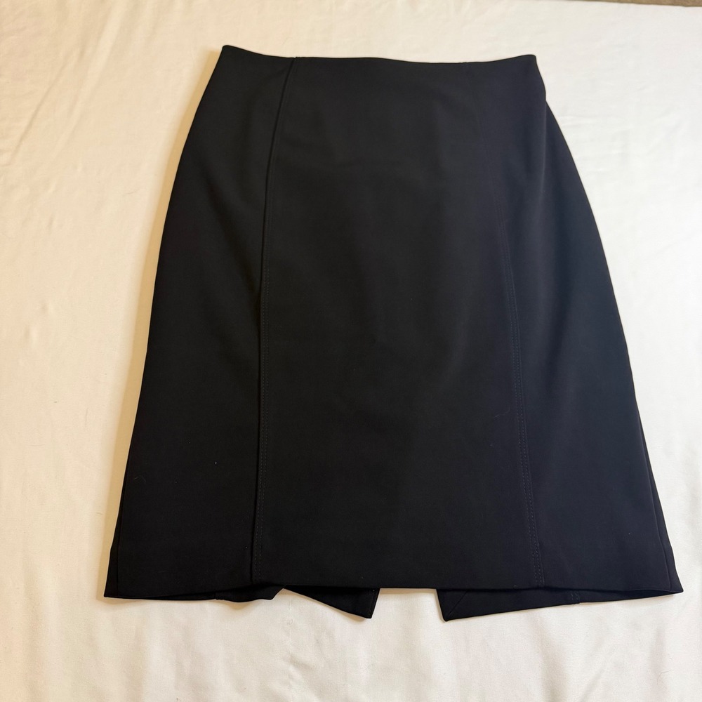 White House Black Market Black Pencil Skirt Size 4 Professional Career Lined